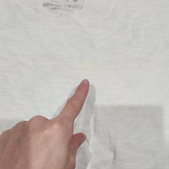 Lucky Brand White Janis Joplin Graphic Tee with Pastel Print - Picture 5 of 7